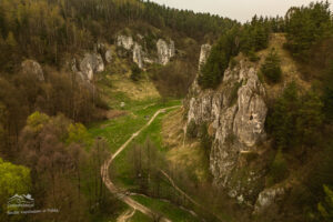 Dolina Kobylańska Brama widok z drona