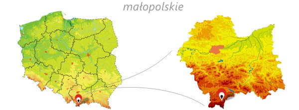 Rusinowa Polana mapka